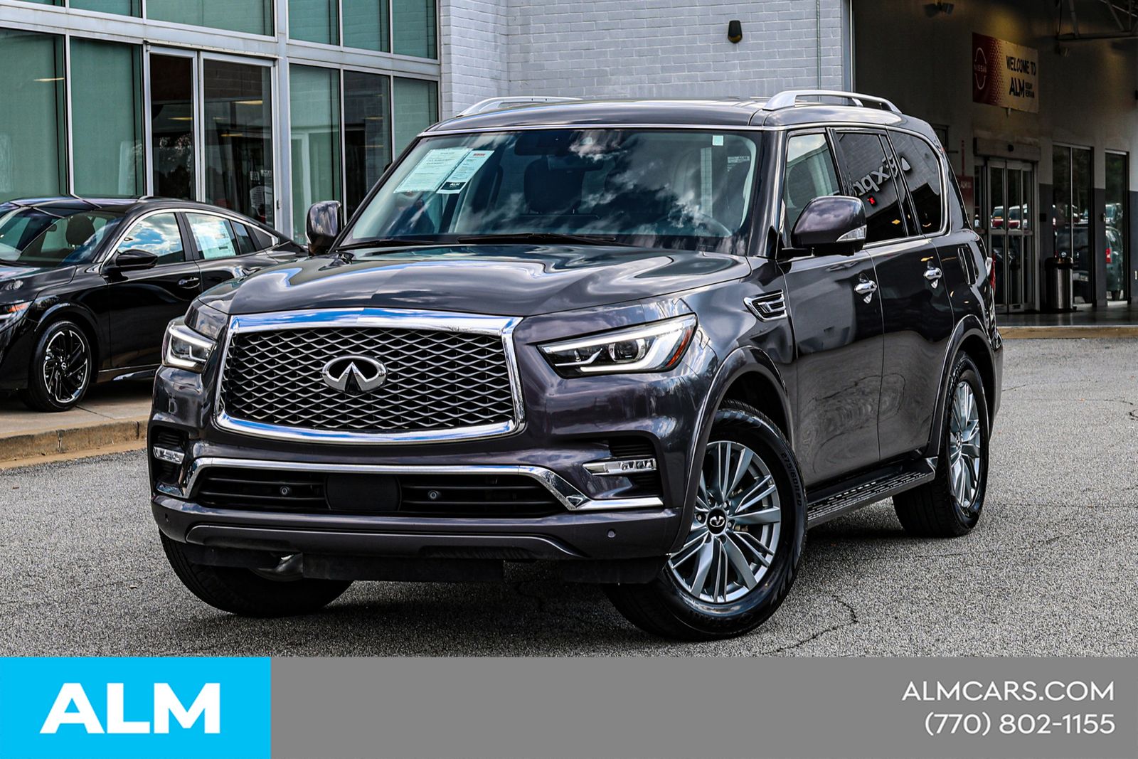 Anthracite Gray 2024 INFINITI QX80 Luxe RWD SUV / Crossover Rear-Wheel Drive 7-Speed Automatic