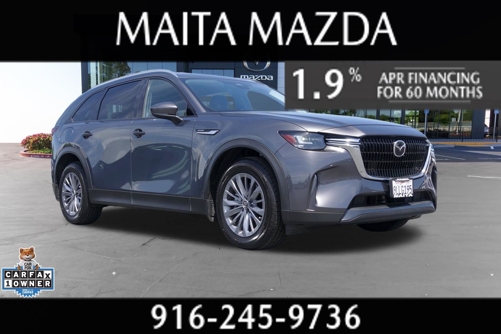 Machine Gray Metallic 2024 Mazda CX-90 SUV / Crossover All-Wheel Drive 8-Speed Automatic