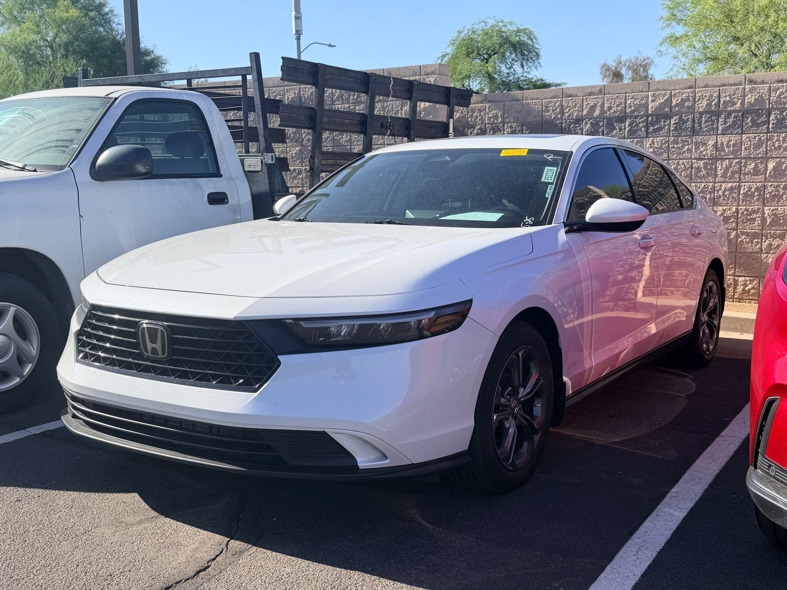 Platinum White Pearl 2023 Honda Accord EX FWD Sedan Front-Wheel Drive Continuously Variable Transmission