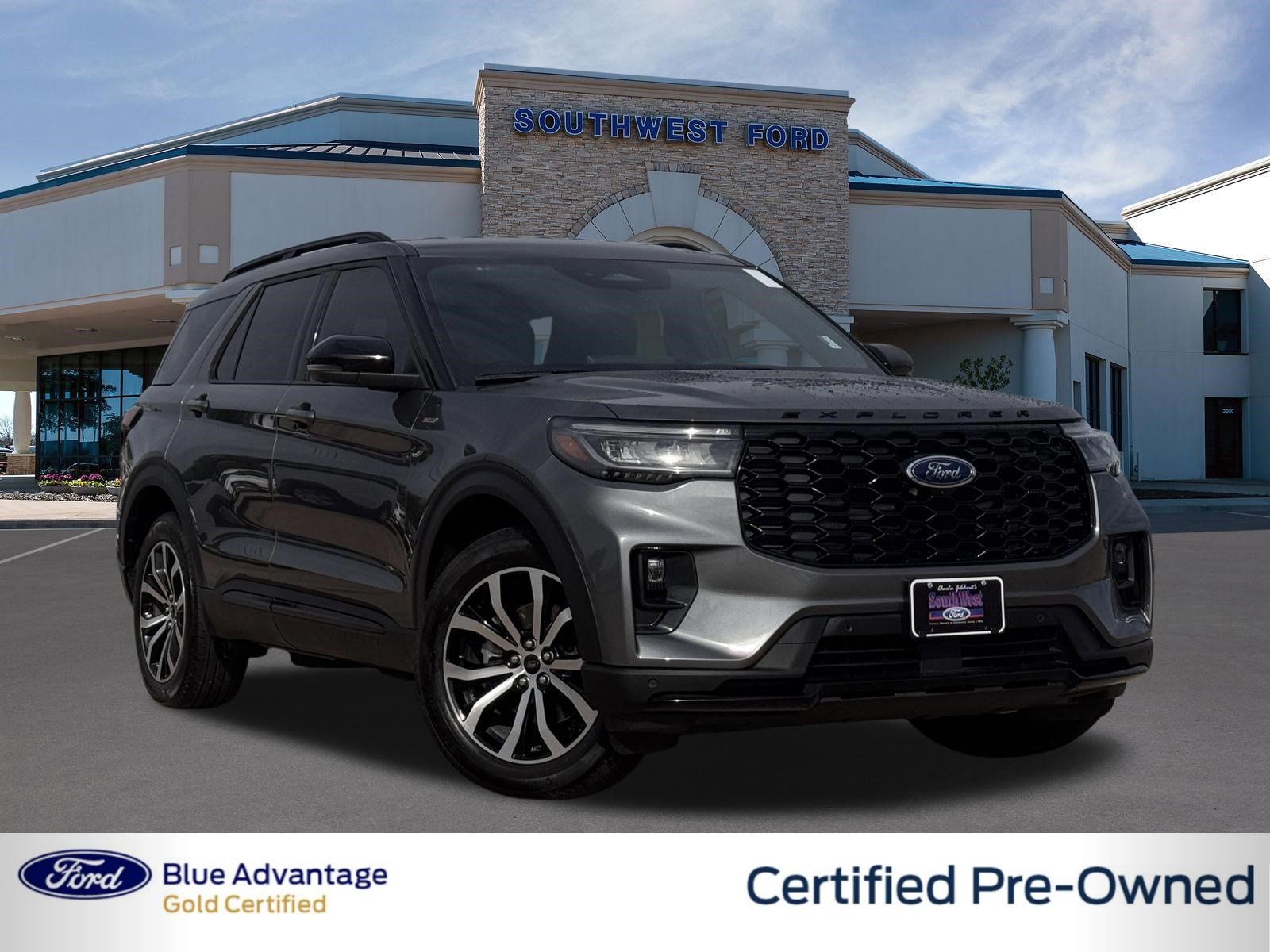 Carbonized Gray Metallic 2025 Ford Explorer ST-Line AWD SUV / Crossover All-Wheel Drive Automatic