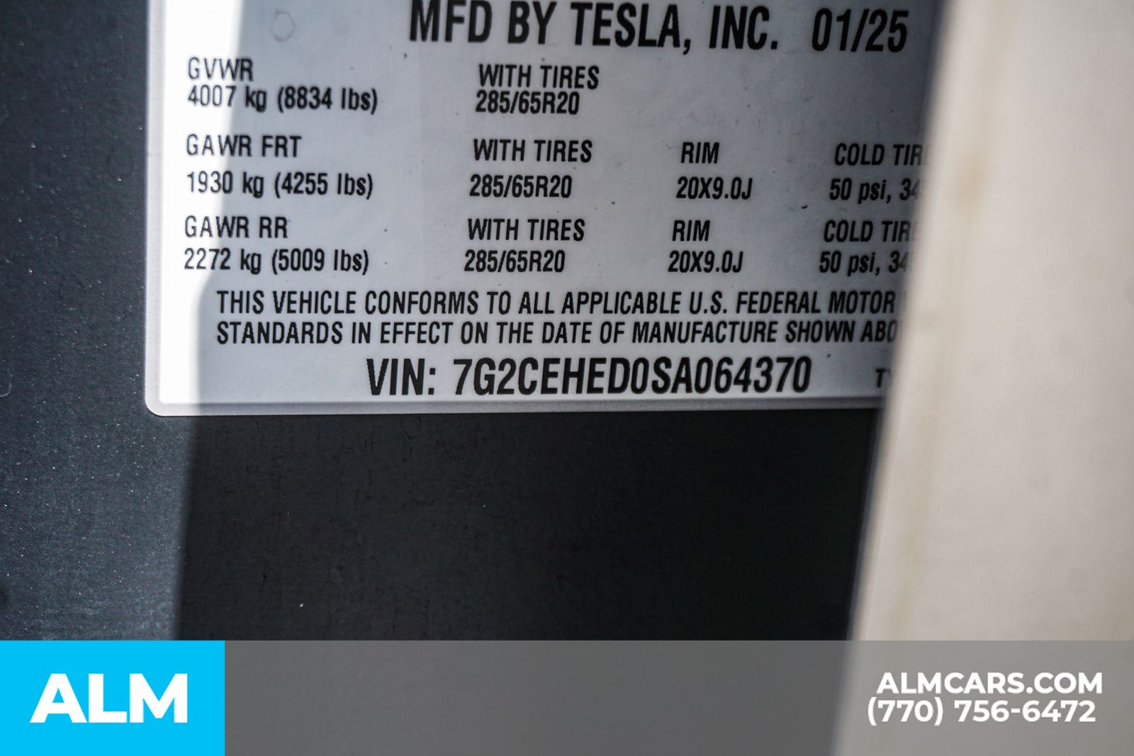 Used 2025 Gray Tesla Base image 56