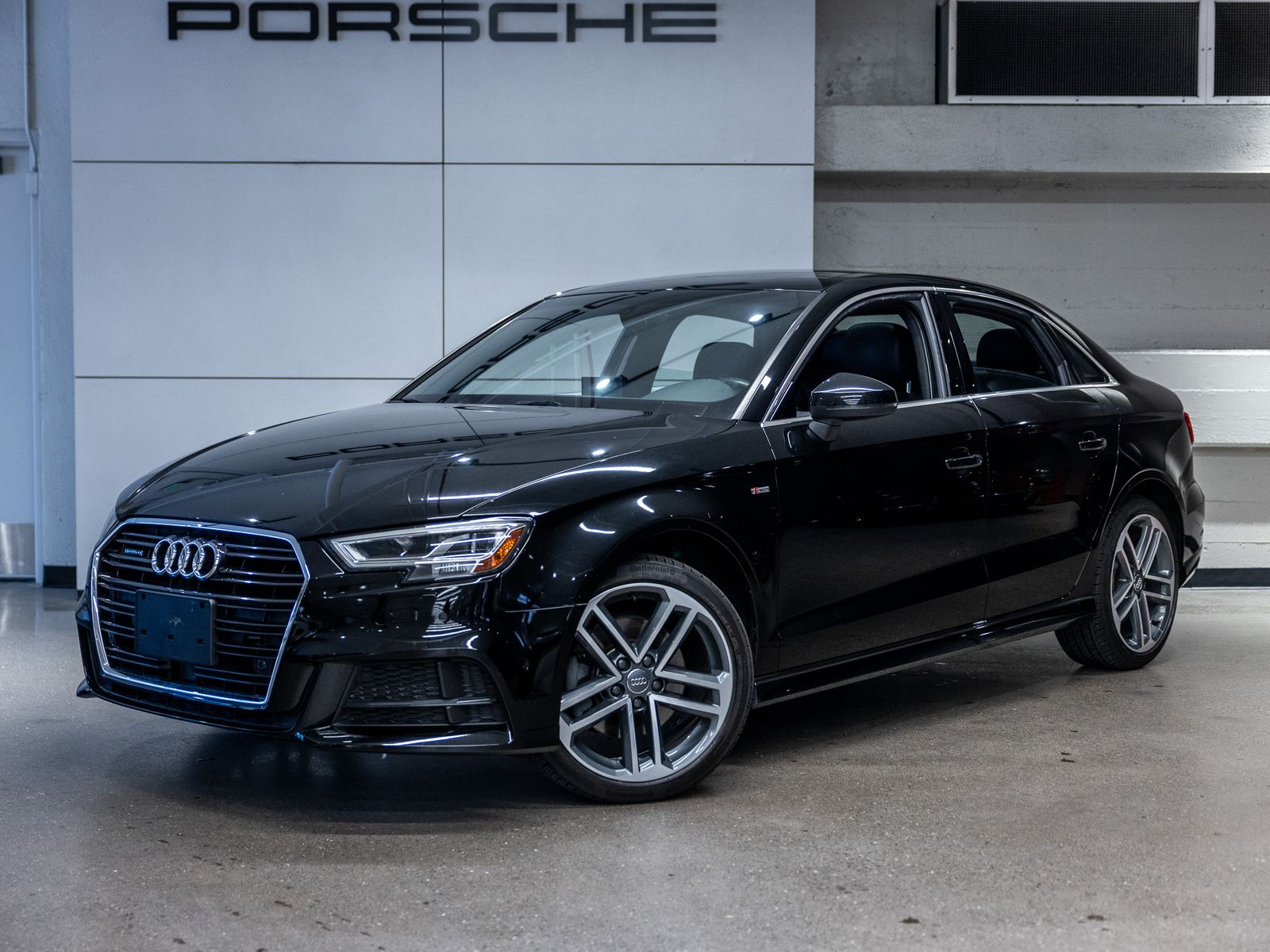 Black Metallic 2018 Audi A3 2.0T quattro Premium Plus Sedan AWD Sedan All-Wheel Drive 6-Speed Automatic