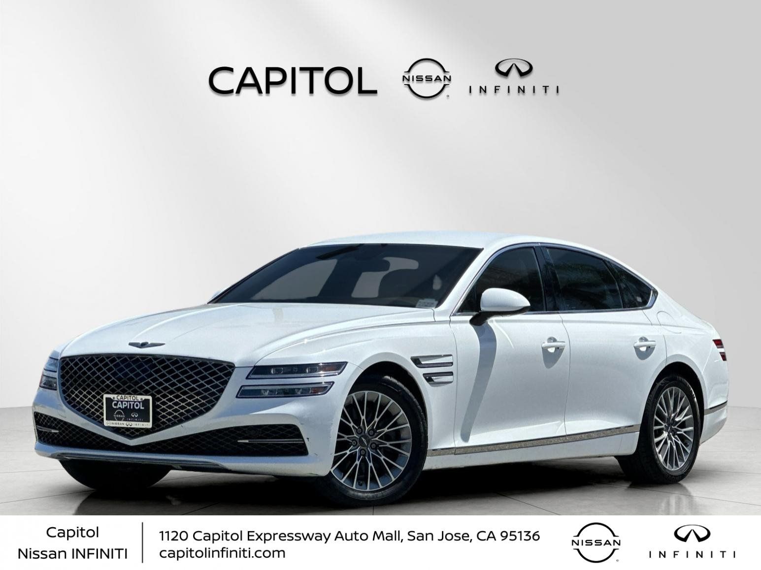 Uyuni White 2023 Genesis G80 2.5T RWD Sedan Rear-Wheel Drive 8-Speed Automatic