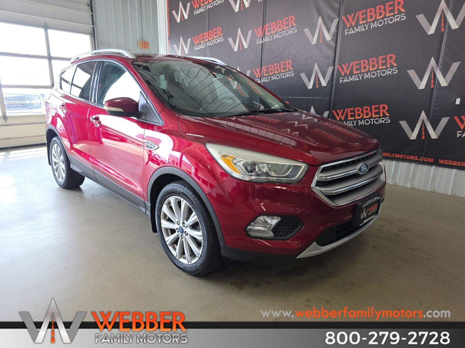 Ruby Red Metallic 2017 Ford Escape SUV / Crossover All-Wheel Drive 6-Speed Automatic