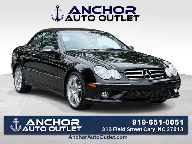 Black 2009 Mercedes-Benz CLK 550 Cabriolet Convertible Rear-Wheel Drive 7-Speed Automatic