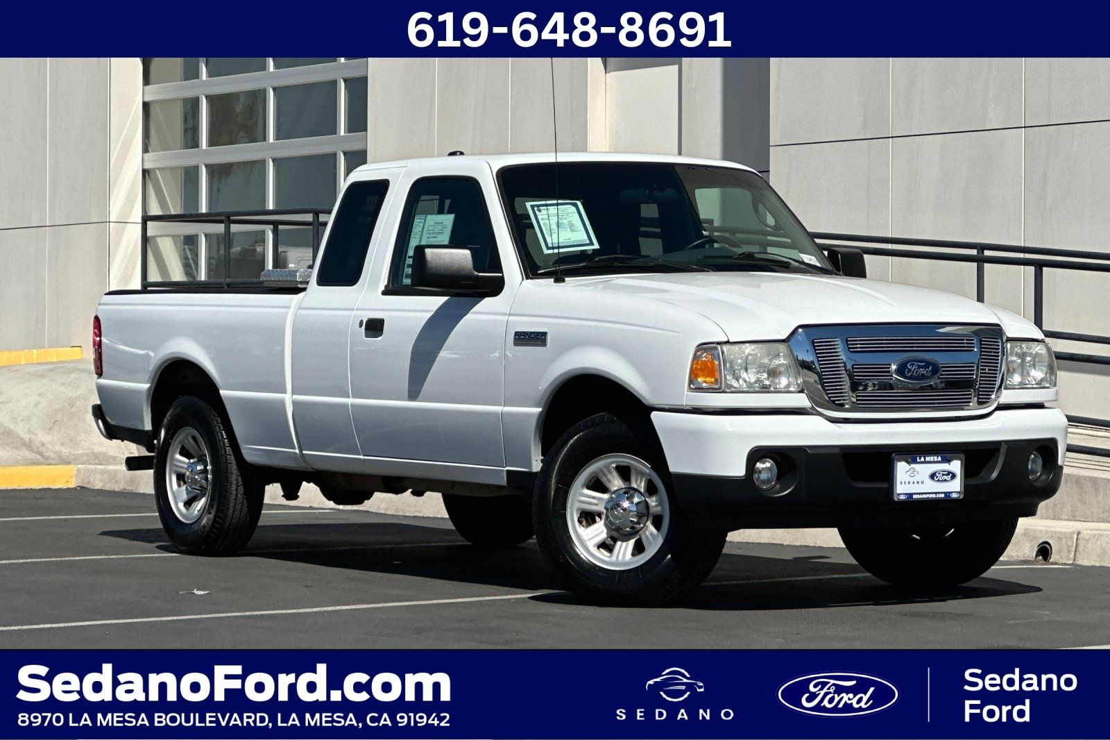 Oxford White 2011 Ford Ranger XLT SuperCab Pickup Truck 4X2 5-Speed Automatic Overdrive