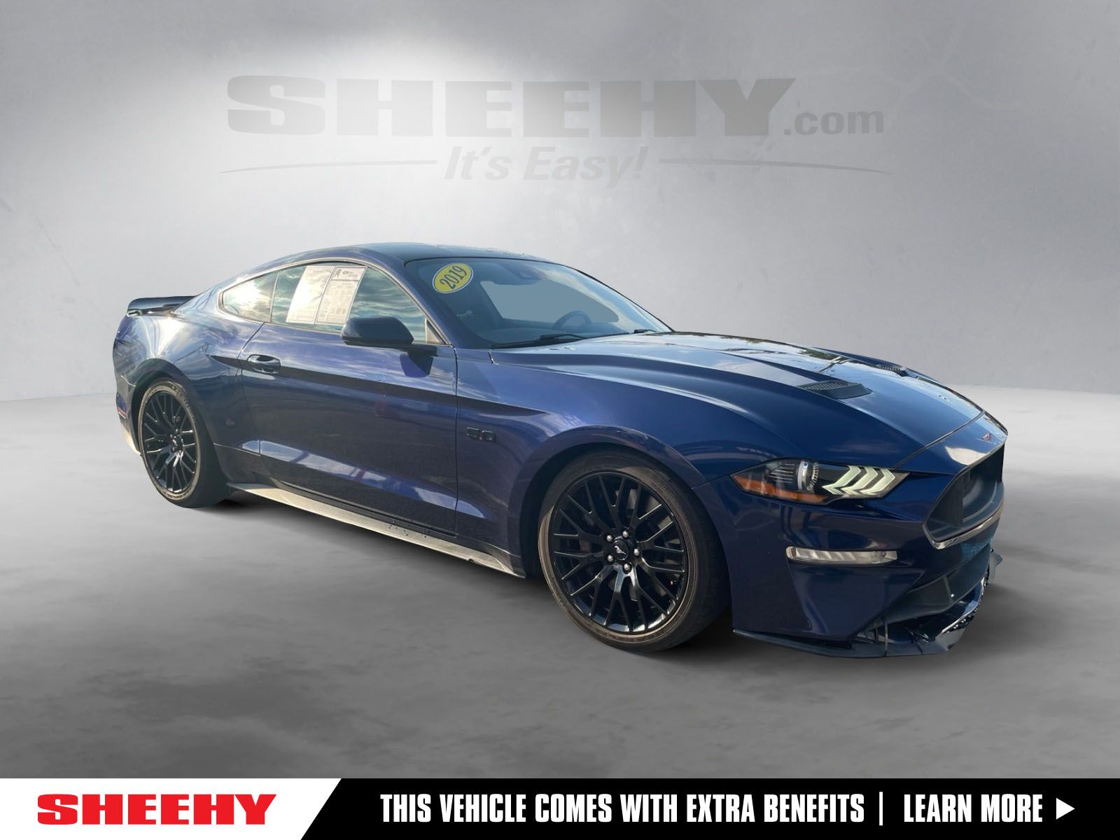 Kona Blue Metallic 2019 Ford Mustang Coupe Rear-Wheel Drive Automatic