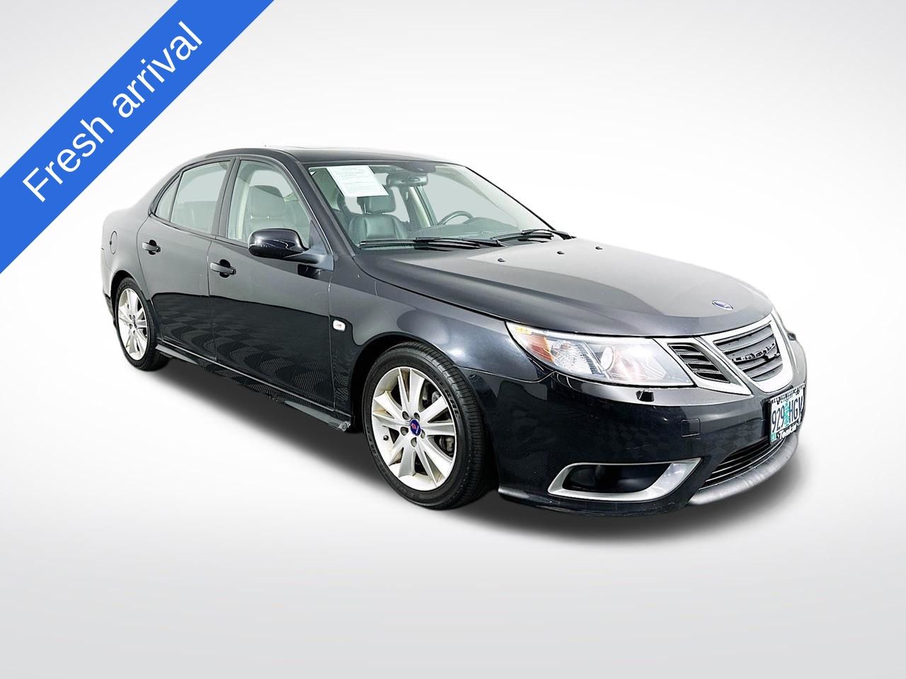 Jet Black Metallic 2008 Saab 9-3 Aero Sedan Front-Wheel Drive 6-Speed Manual