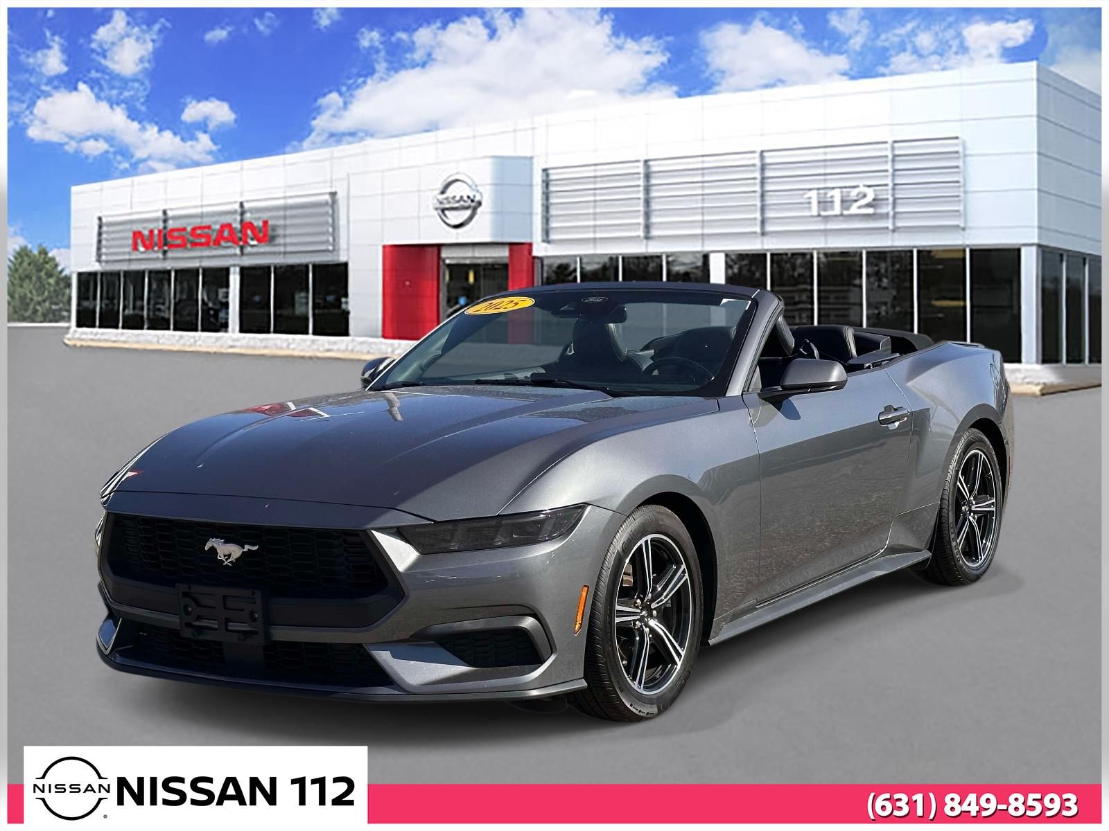 Gray Metallic 2025 Ford Mustang EcoBoost Premium Convertible RWD Convertible Rear-Wheel Drive Automatic