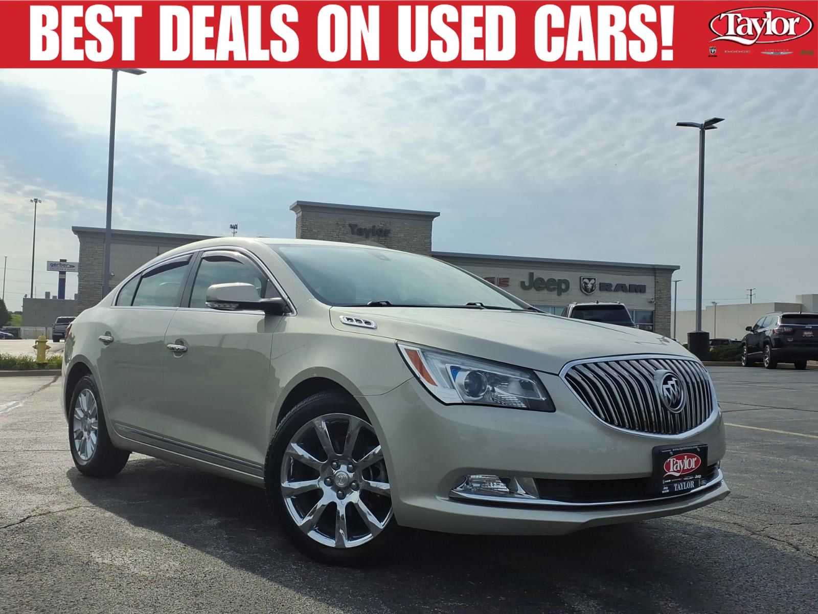 Champagne Silver Metallic 2014 Buick LaCrosse Sedan Front-Wheel Drive 6-Speed Automatic Overdrive