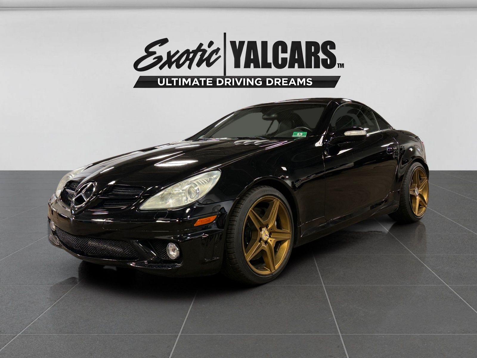 Black 2005 Mercedes-Benz SLK 55 AMG Convertible Rear-Wheel Drive 7-Speed Automatic Overdrive
