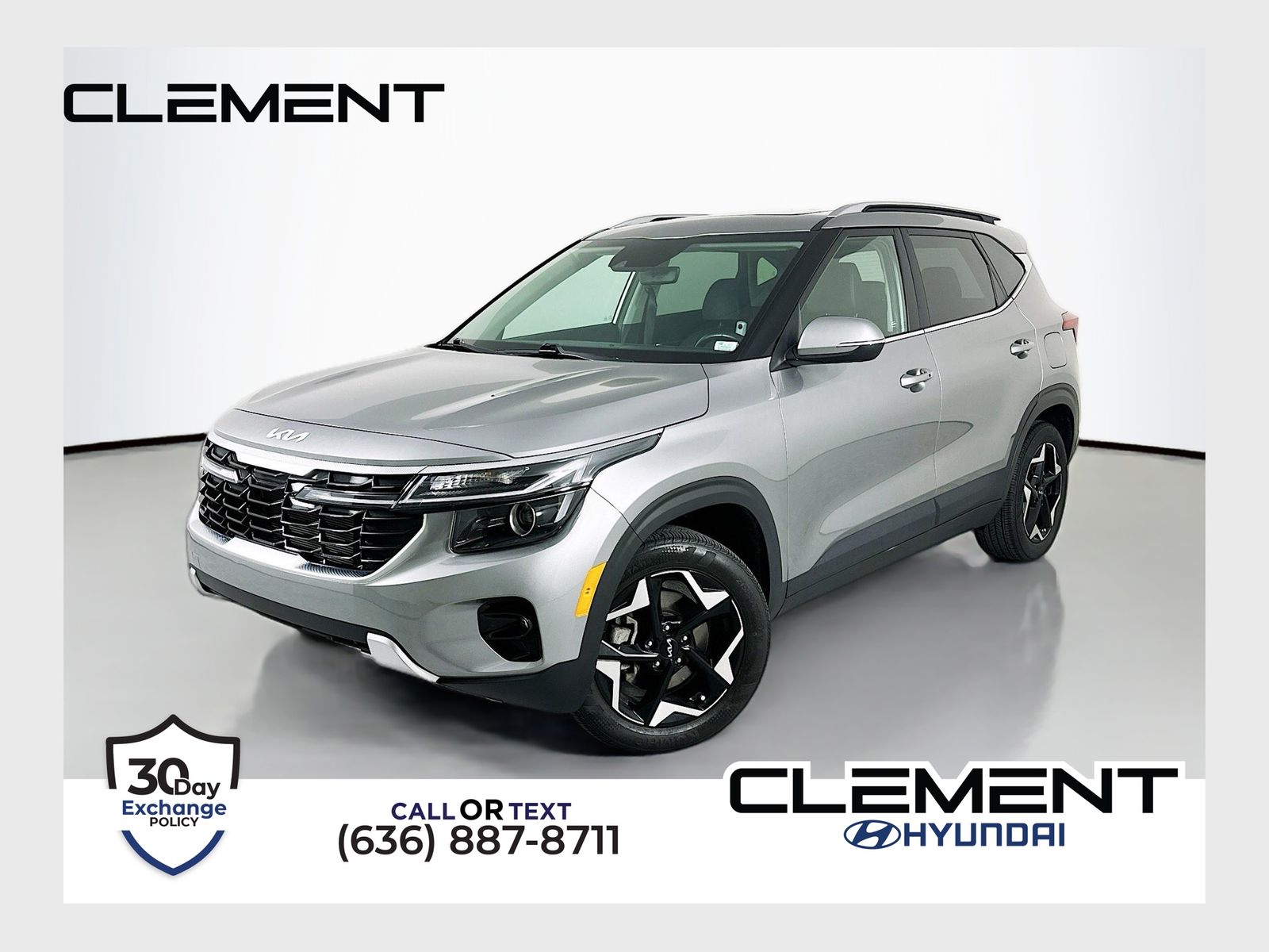 Steel Gray 2024 Kia Seltos EX AWD SUV / Crossover All-Wheel Drive Continuously Variable Transmission