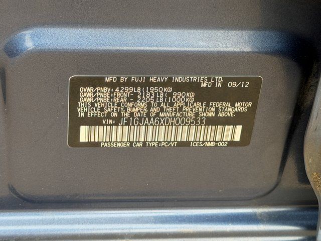 Used 2013 Marine Blue Pearl Subaru 2.0i image 32