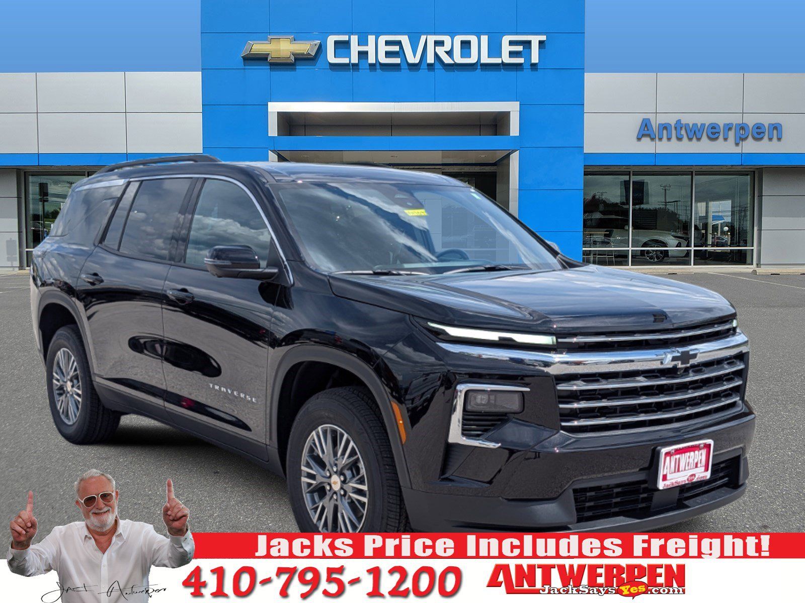 Black Metallic 2026 Chevrolet Traverse SUV / Crossover Front-Wheel Drive 8-Speed Automatic