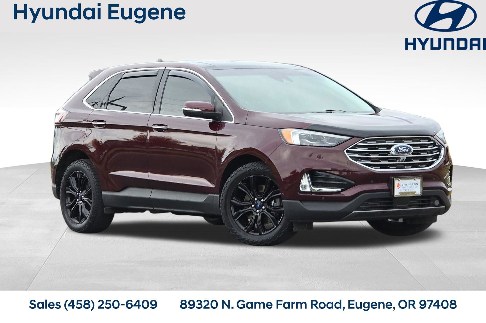 Red (Burgundy Velvet Metallic Tinted Clearcoat) 2019 Ford Edge SUV / Crossover All-Wheel Drive 8-Speed Automatic
