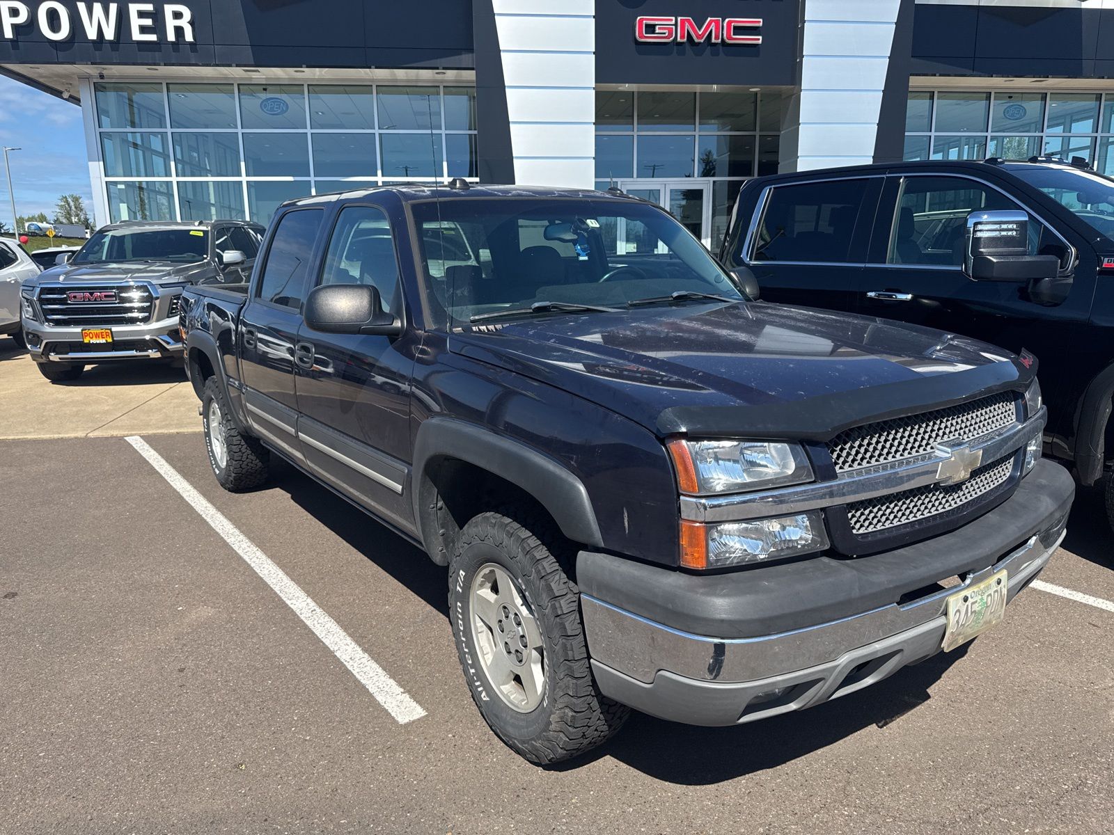 Medium Cadet Blue Metallic 2005 Chevrolet Silverado 1500 Z71 Crew Cab 4WD Pickup Truck Four-Wheel Drive 4-Speed Automatic Overdrive