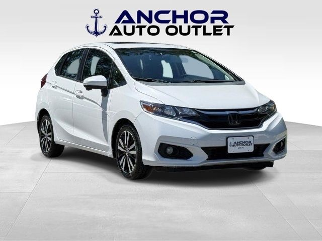 White 2019 Honda Fit EX FWD Hatchback Front-Wheel Drive Continuously Variable Transmission