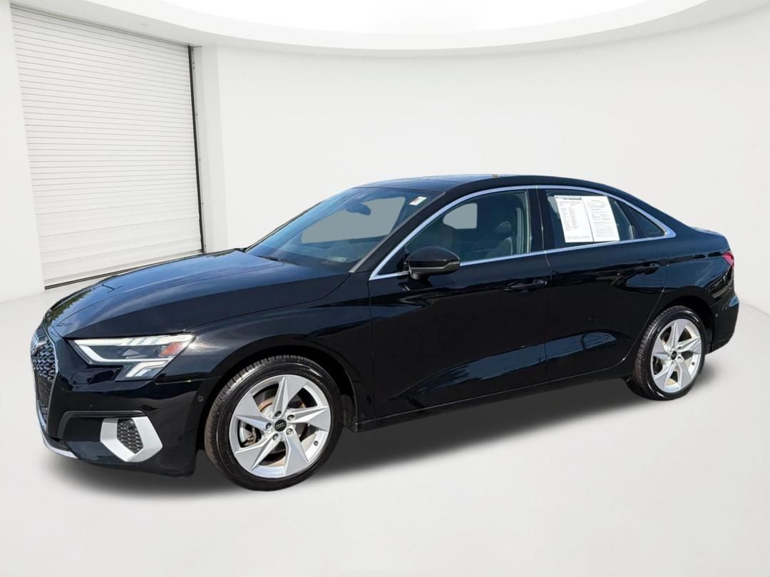 Blue 2024 Audi A3 Sedan Front-Wheel Drive 7-Speed Automatic