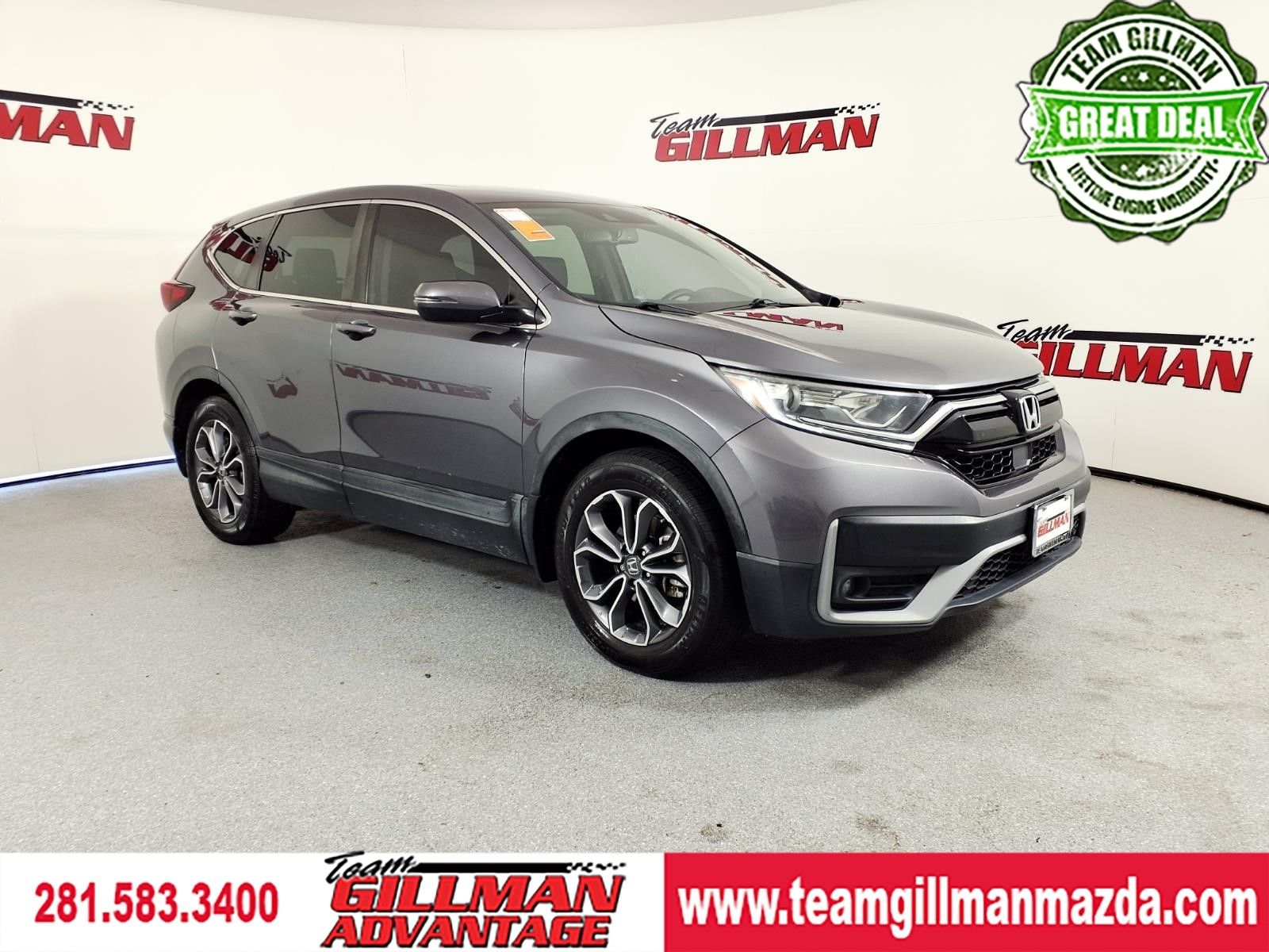 Lunar Silver Metallic 2022 Honda CR-V EX-L FWD SUV / Crossover Front-Wheel Drive Continuously Variable Transmission