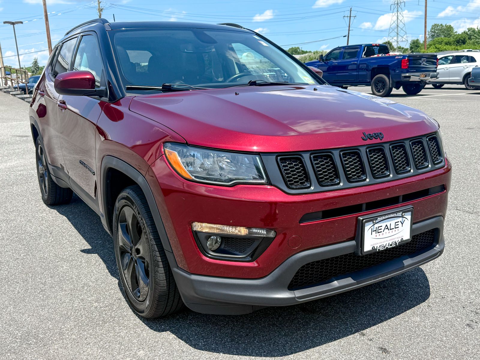 Velvet Red Pearlcoat 2021 Jeep Compass Latitude 4WD SUV / Crossover Four-Wheel Drive 9-Speed Automatic