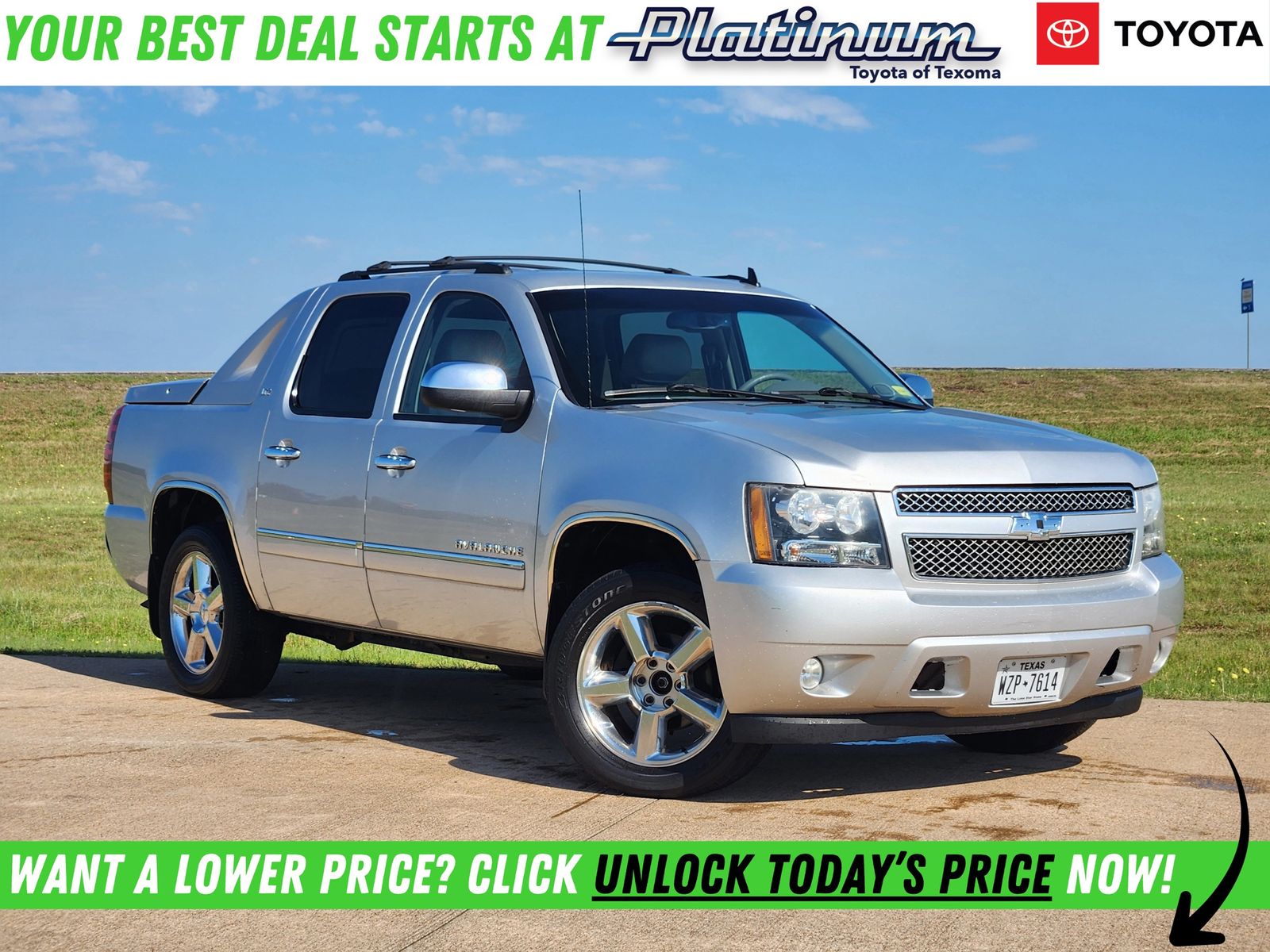 Silver Ice Metallic 2012 Chevrolet Avalanche LTZ 4WD Pickup Truck Four-Wheel Drive 6-Speed Automatic