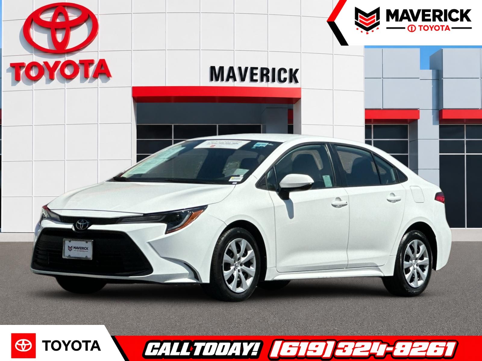Ice 2025 Toyota Corolla LE FWD Sedan Front-Wheel Drive Continuously Variable Transmission