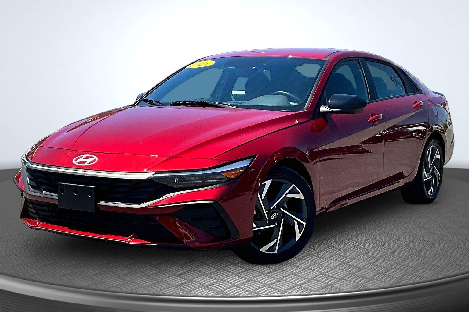 Ultimate Red 2025 Hyundai Elantra Sedan Front-Wheel Drive Continuously Variable Transmission