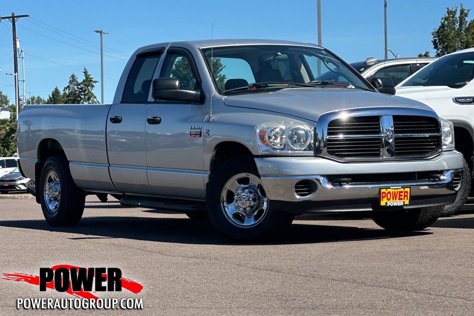 Bright Silver Metallic 2007 Dodge RAM 2500 SLT Quad Cab RWD Pickup Truck 4X2 6-Speed Automatic
