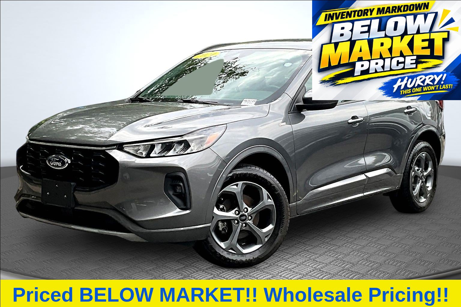 Gray Metallic 2023 Ford Escape Hybrid SUV / Crossover All-Wheel Drive Continuously Variable Transmission