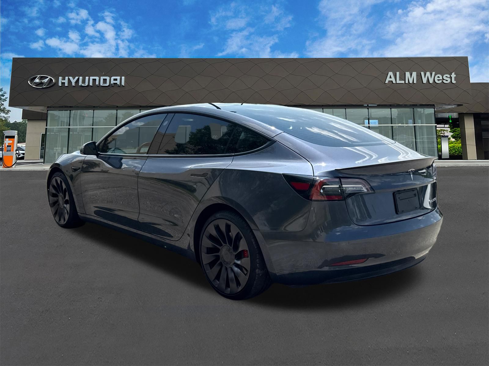 Used 2021 Gray Tesla Performance image 7