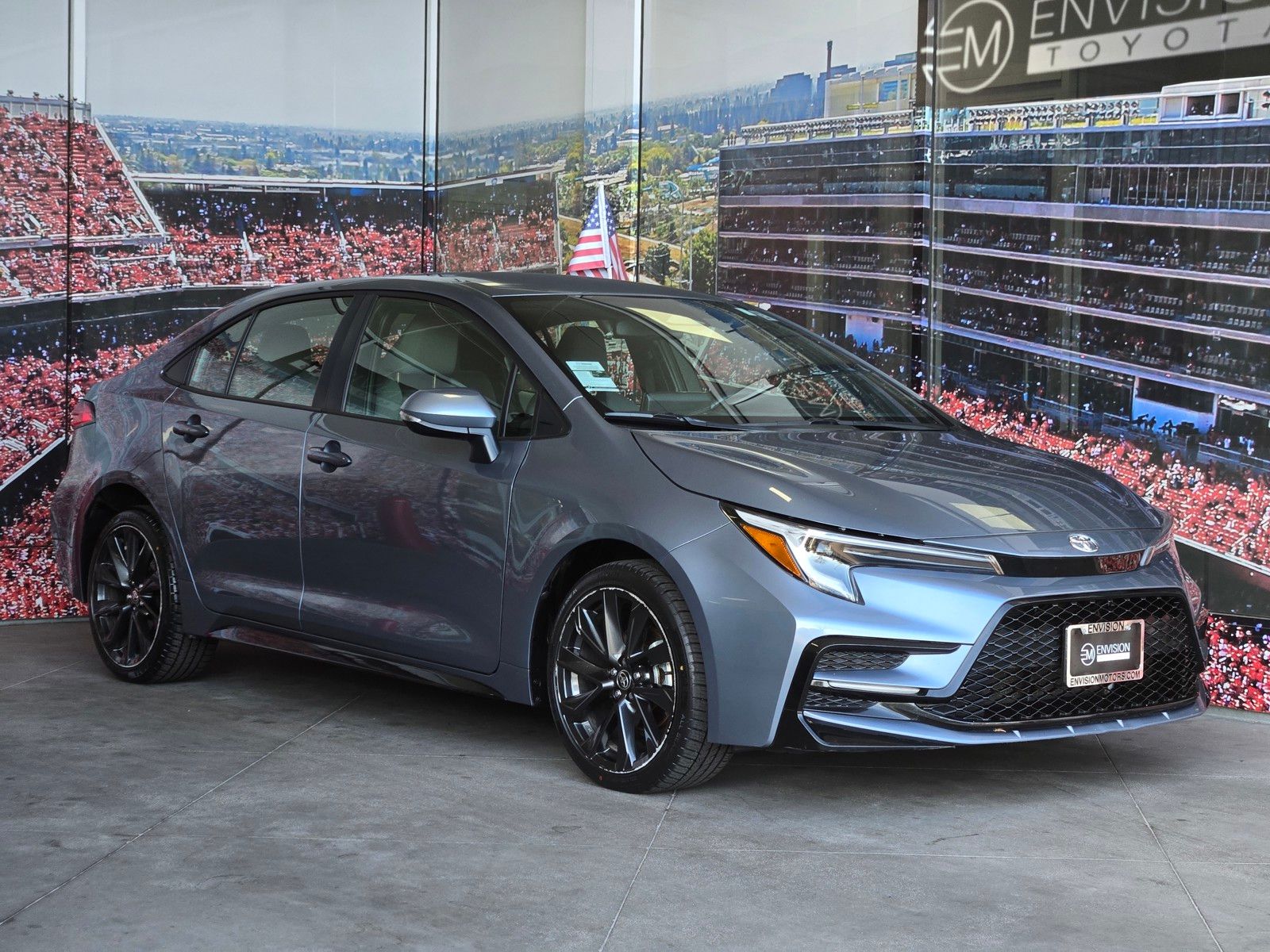 Light Blue 2023 Toyota Corolla Sedan Front-Wheel Drive Continuously Variable Transmission
