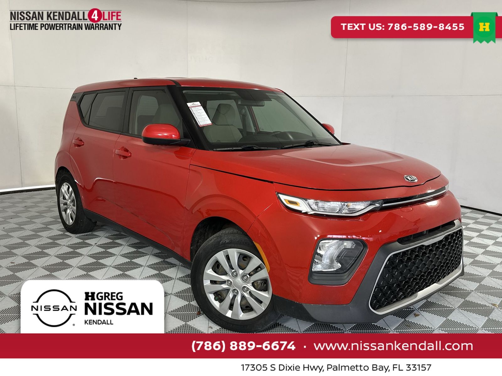 Inferno Red 2020 Kia Soul LX FWD SUV / Crossover Front-Wheel Drive Continuously Variable Transmission