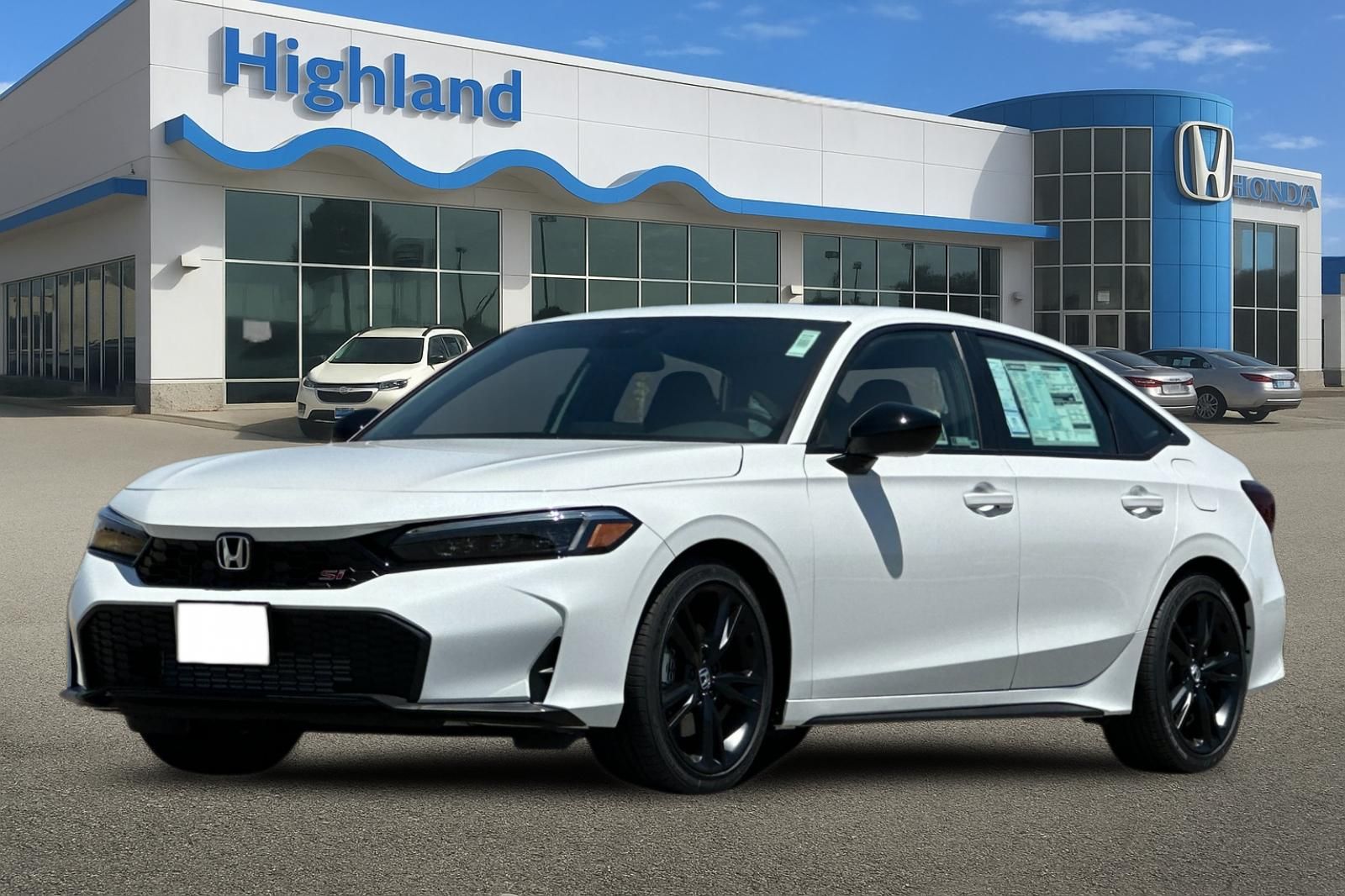 Platinum White 2026 Honda Civic Sedan Front-Wheel Drive 6-Speed Manual