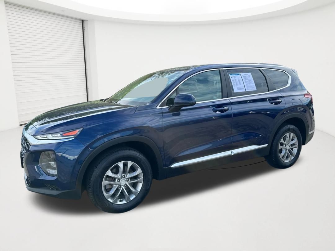 Stormy Blue 2019 Hyundai Santa Fe SUV / Crossover All-Wheel Drive 8-Speed Automatic