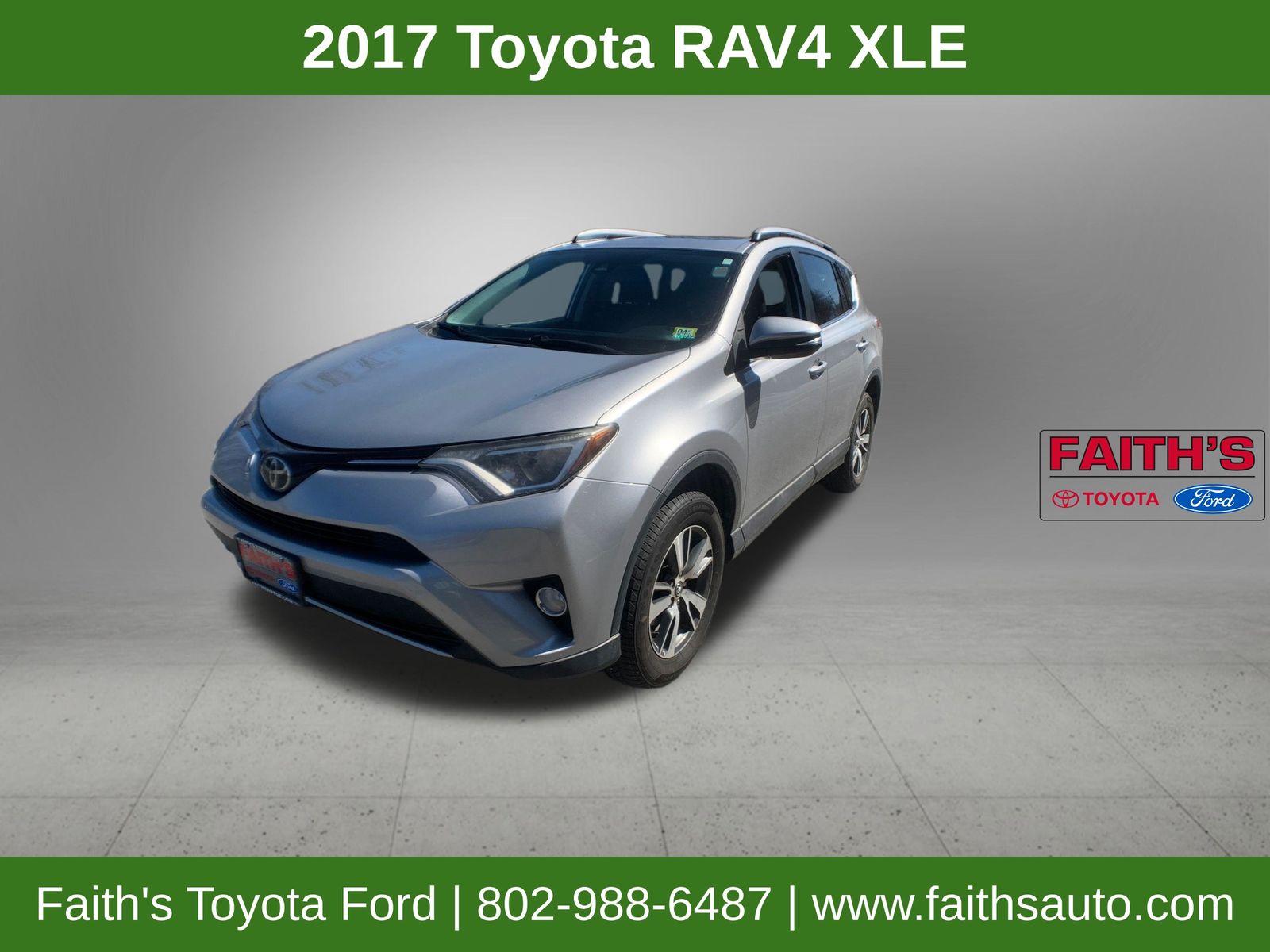 Silver Sky Metallic 2017 Toyota RAV4 XLE AWD SUV / Crossover All-Wheel Drive 6-Speed Automatic