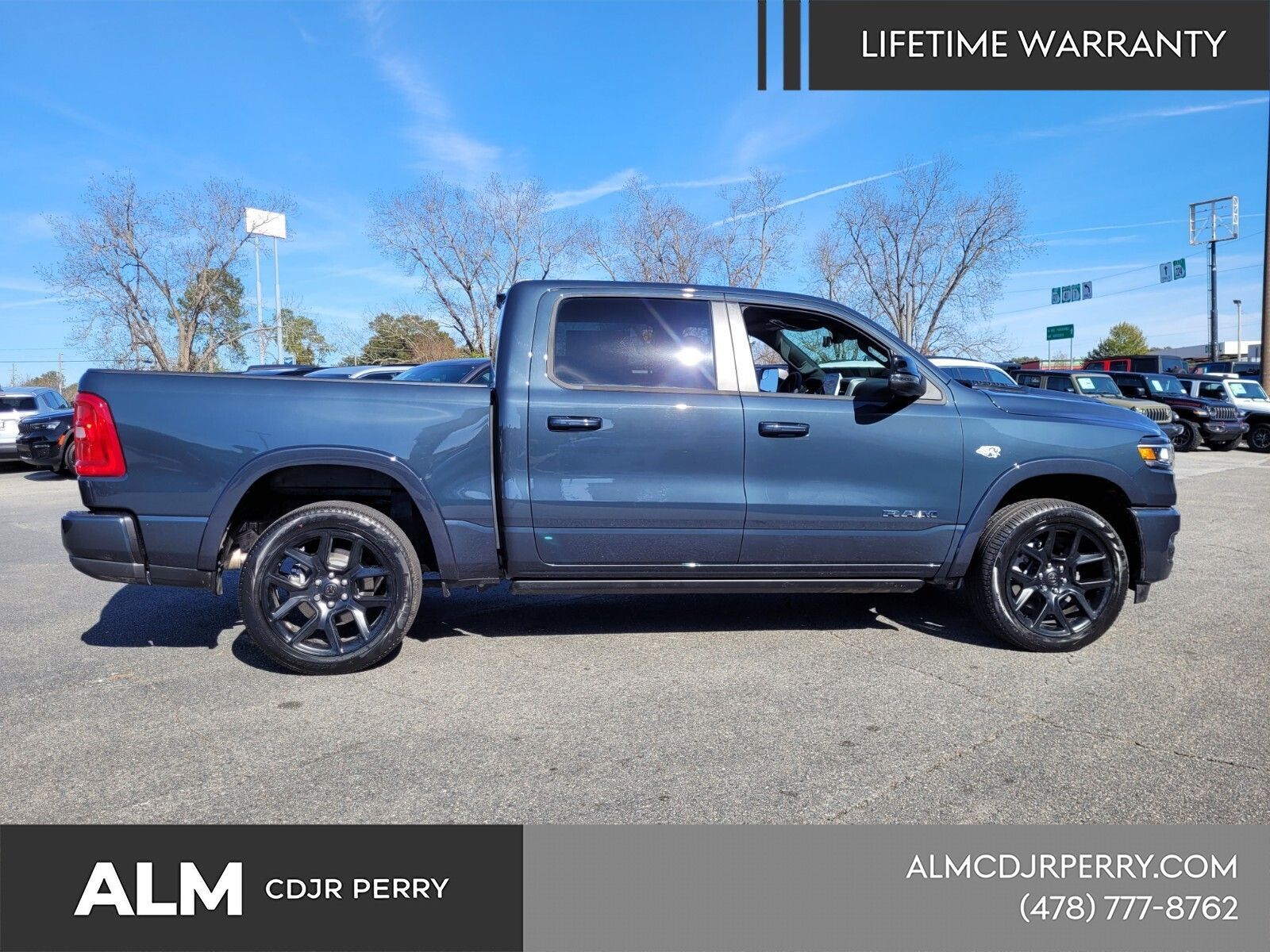 New 2026 Forged Blue Metallic Exterior Paint RAM Laramie image 13