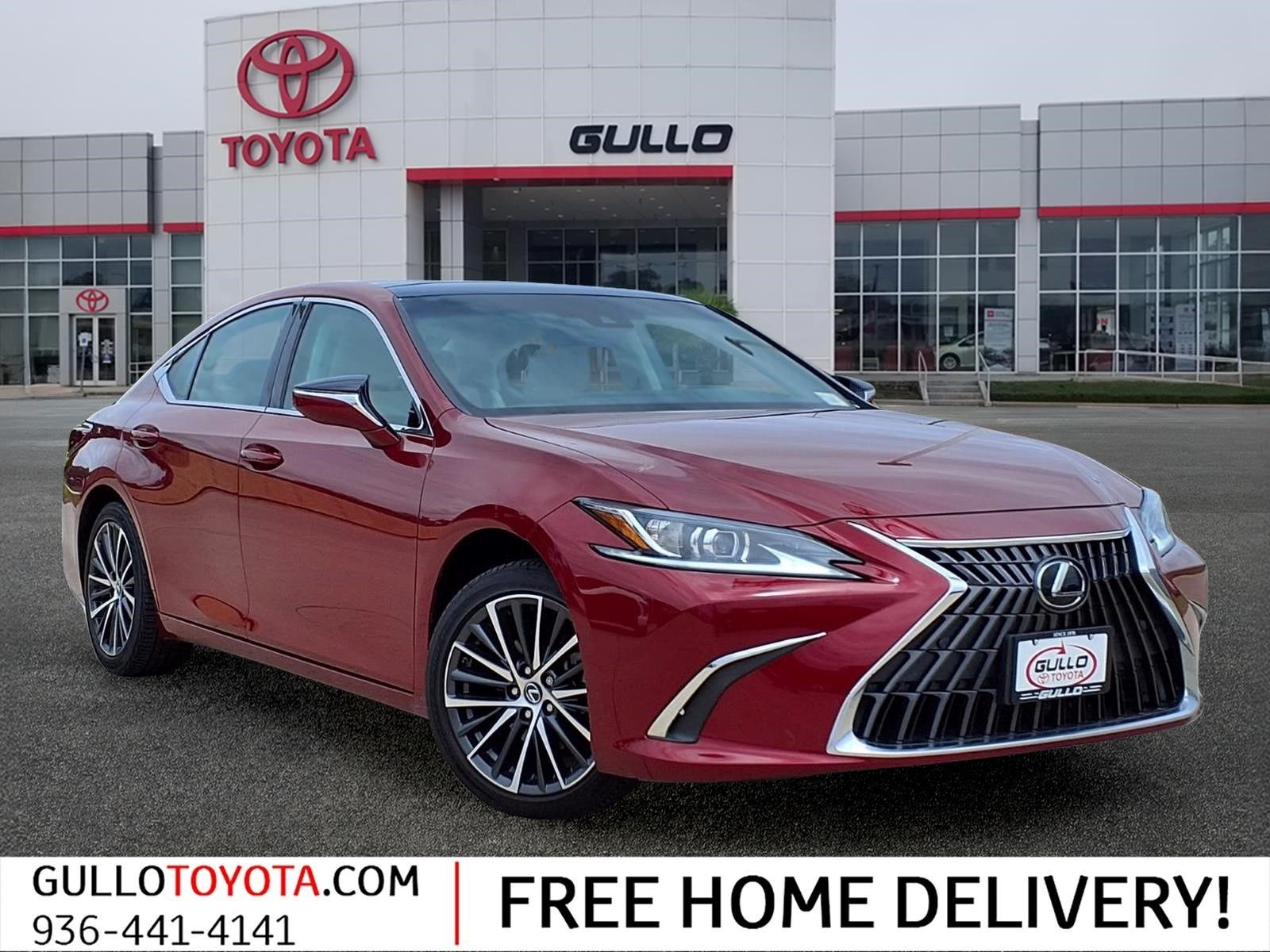 2023 Lexus ES 350 Red at Westside Lexus