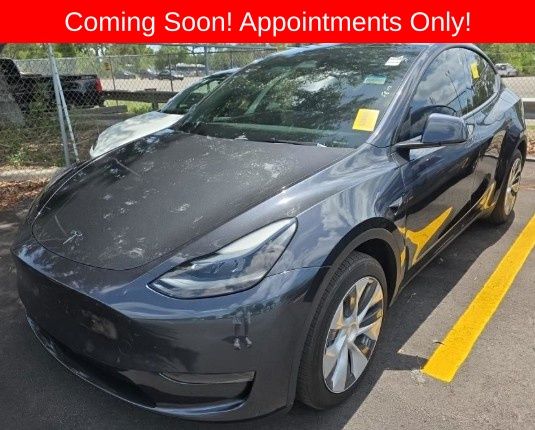 Gray 2024 Tesla Model Y Long Range RWD SUV / Crossover Rear-Wheel Drive 1-Speed Automatic