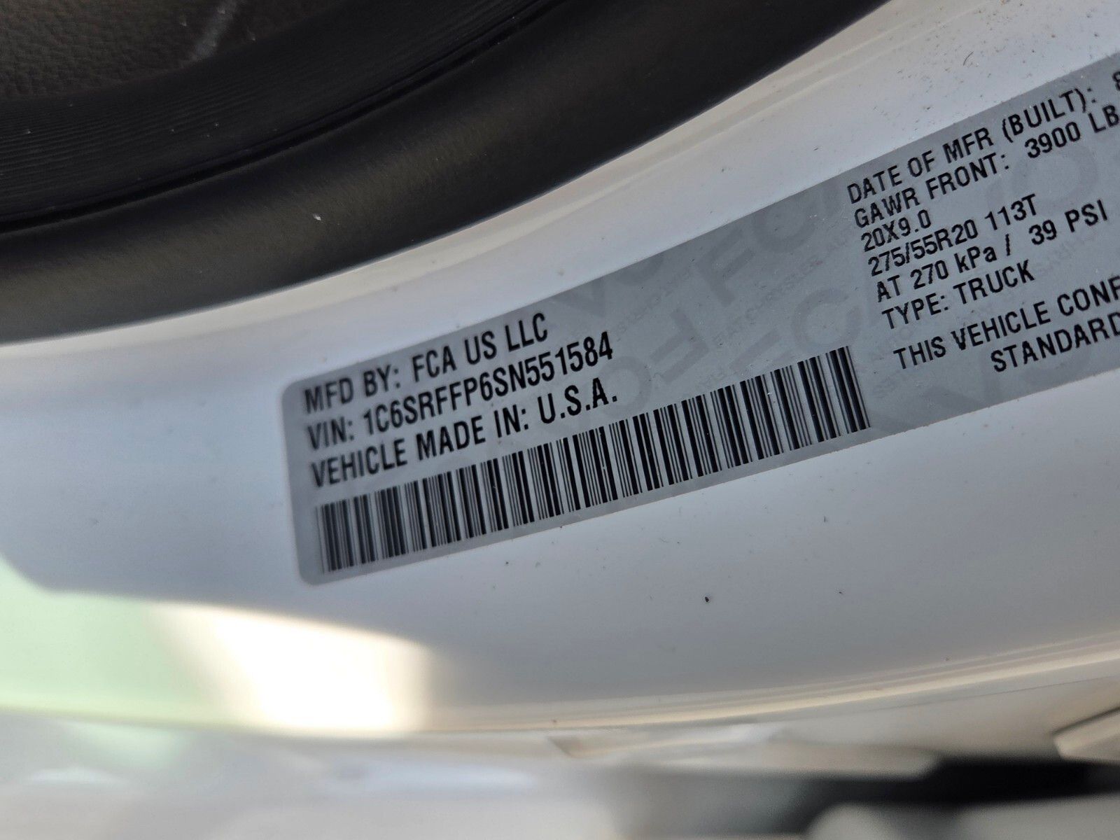 Used 2025 White Ram Big Horn/Lone Star image 20