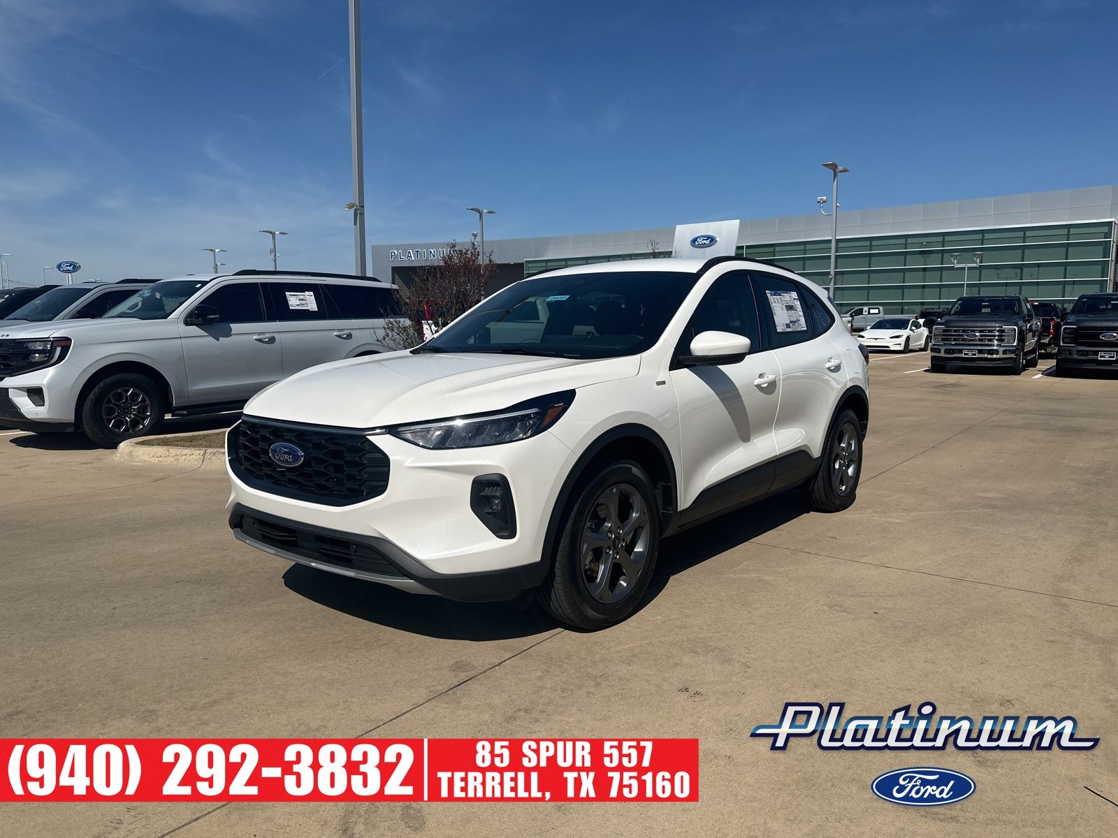 White Metallic 2026 Ford Escape Hybrid SUV / Crossover All-Wheel Drive Continuously Variable Transmission