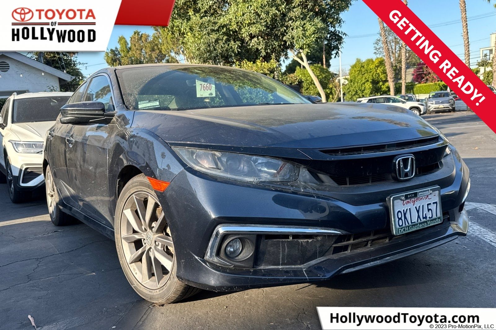 Gray (Modern Steel Metallic) 2019 Honda Civic Sedan Front-Wheel Drive Continuously Variable Transmission