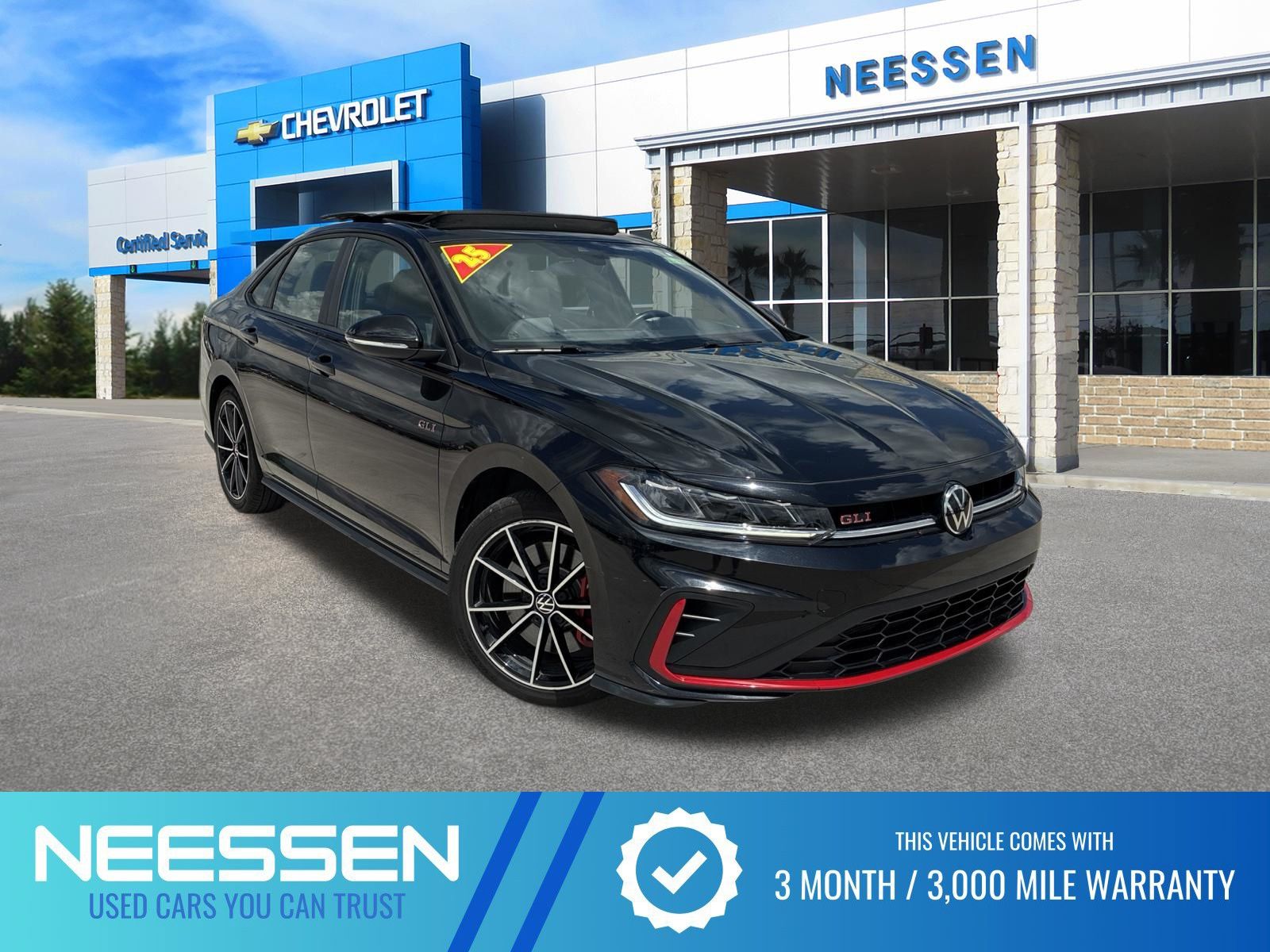 Black 2025 Volkswagen Jetta GLI Sedan Front-Wheel Drive Automatic