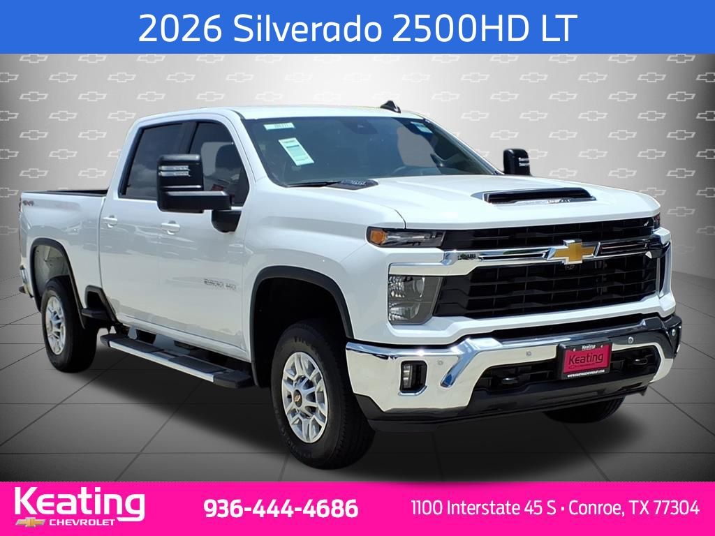 Summit White 2026 Chevrolet Silverado 2500HD Pickup Truck Four-Wheel Drive Automatic