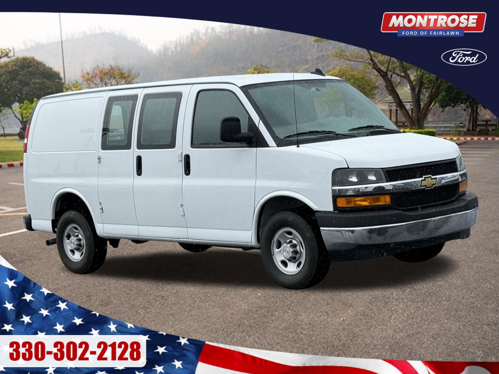Summit White 2024 Chevrolet Express Cargo 2500 RWD Van Rear-Wheel Drive 8-Speed Automatic Overdrive