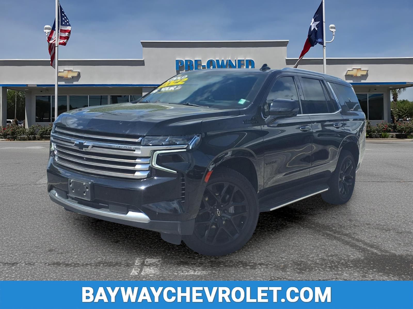 Black 2022 Chevrolet Tahoe High Country 4WD SUV / Crossover Four-Wheel Drive 10-Speed Automatic