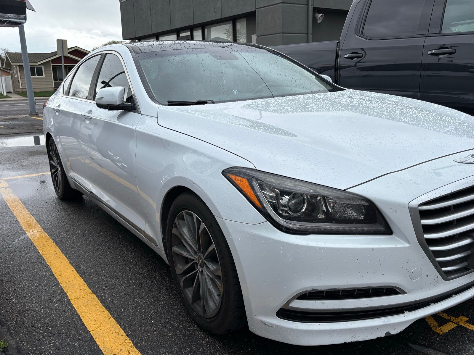 Casablanca White 2014 Hyundai Genesis 5.0 R-Spec RWD Sedan Rear-Wheel Drive 8-Speed Automatic