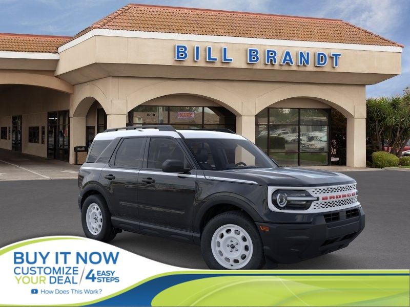Shadow Black 2025 Ford Bronco Sport Heritage AWD SUV / Crossover All-Wheel Drive 8-Speed Automatic