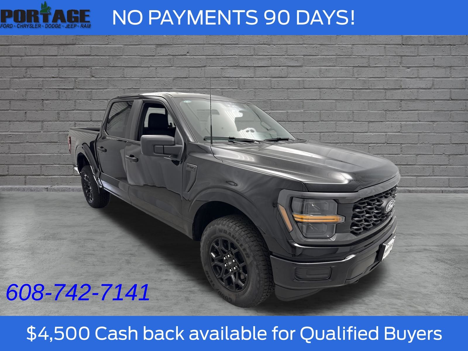 Black Metallic 2026 Ford F-150 Pickup Truck Four-Wheel Drive Automatic