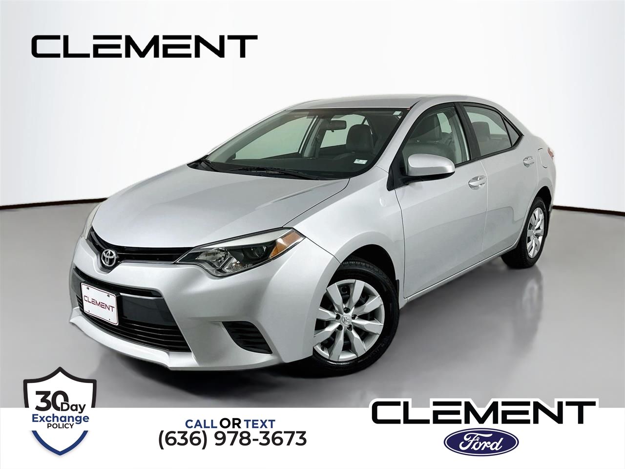 Classic Silver Metallic 2016 Toyota Corolla Sedan Front-Wheel Drive Continuously Variable Transmission