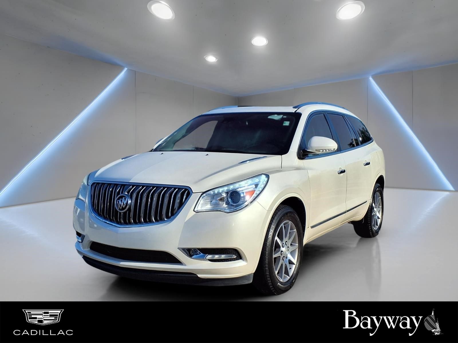 2015 Buick Enclave Premium Group White at DeMontrond Mazda